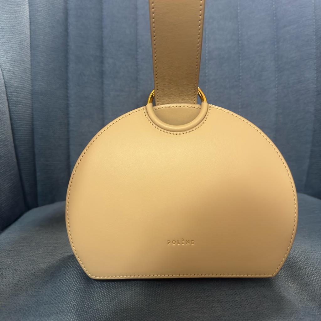 Polene Mini Bag In Cream And Tan